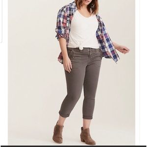 Torrid Cropped Utility Pants